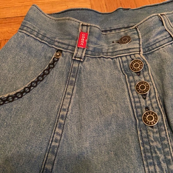 Super vintage cobra flare jean skirt - Picture 3 of 5